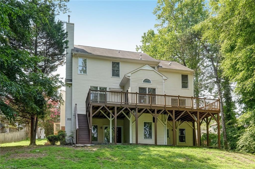 Rear of the home